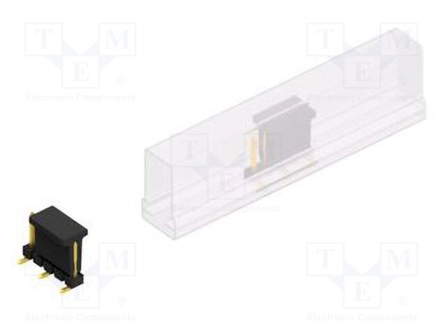 Connector: pin strips; pin header; male; PIN: 5; 2.54mm; SMT; 1x5