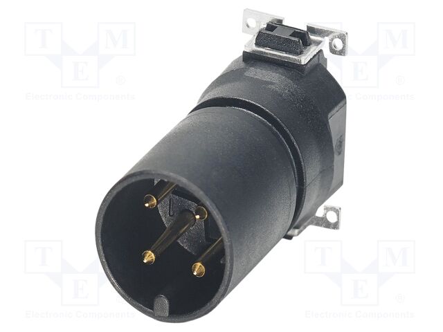 Connector: M12; contact insert; PIN: 4; 250V; straight; SMT; A code