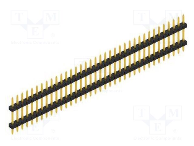 Connector: pin strips; pin header; male; PIN: 36; 2mm; THT; 1x36