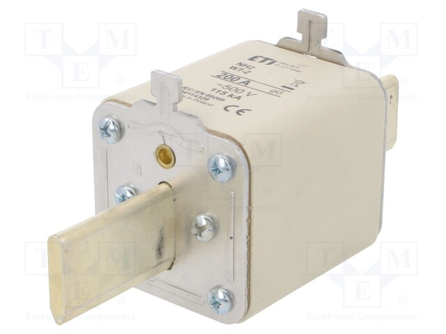 Fuse: fuse; gG; 200A; 500VAC; ceramic,industrial; NH2; WT-NH