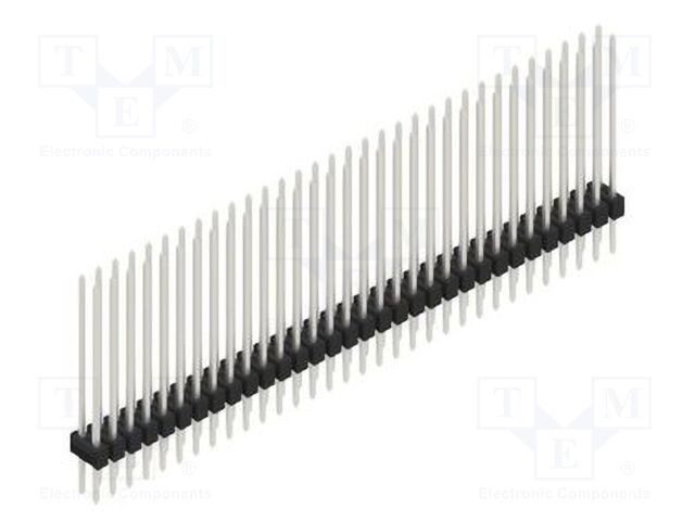 Connector: pin strips; pin header; male; PIN: 64; 2.54mm; THT; 2x32