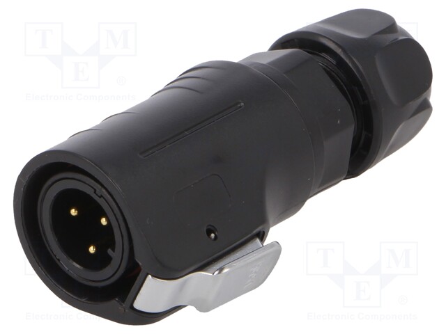 Plug; Connector: circular; MRD; PIN: 3; 24AWG÷20AWG; gold flash; 5A