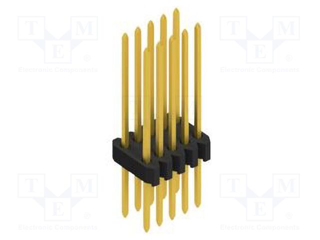 Connector: pin strips; pin header; male; PIN: 10; 1.27mm; THT; 2x5
