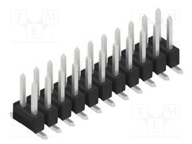 Connector: pin strips; pin header; male; PIN: 22; 2.54mm; SMT; 2x11