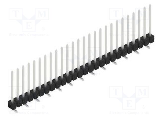 Connector: pin strips; pin header; male; PIN: 26; 2.54mm; SMT; 1x26