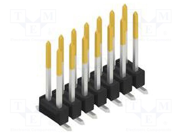 Connector: pin strips; pin header; male; PIN: 14; 2.54mm; SMT; 2x7