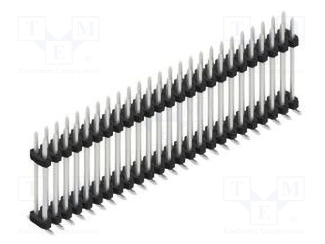 Connector: pin strips; pin header; male; PIN: 50; 2mm; SMT; 2x25