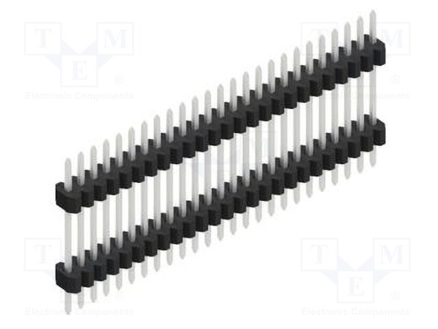 Connector: pin strips; pin header; male; PIN: 25; 1.27mm; THT; 1x25