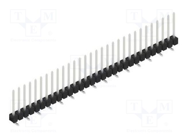 Connector: pin strips; pin header; male; PIN: 30; 2.54mm; SMT; 1x30