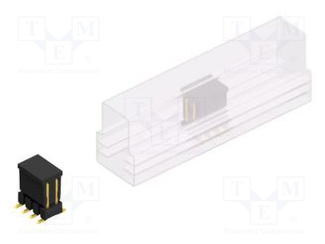 Connector: pin strips; pin header; male; PIN: 8; 2.54mm; SMT; 2x4
