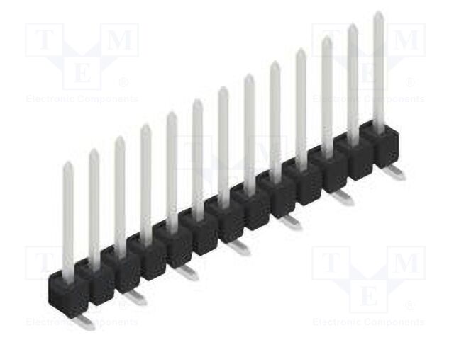 Connector: pin strips; pin header; male; PIN: 13; 2.54mm; SMT; 1x13