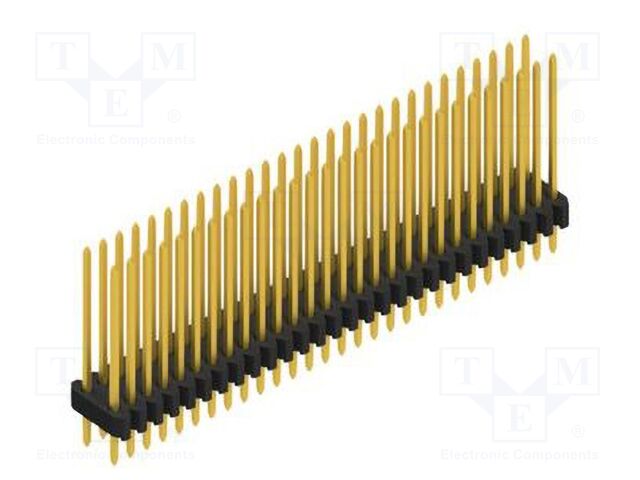 Connector: pin strips; pin header; male; PIN: 56; 1.27mm; THT; 2x28