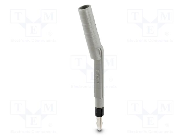 Test socket; PA; L: 53.3mm; ways: 1; W: 6mm; H: 6.5mm; Body: grey