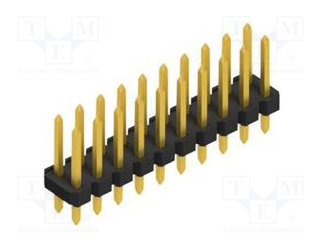 Connector: pin strips; pin header; male; PIN: 20; 2.54mm; THT; 2x10