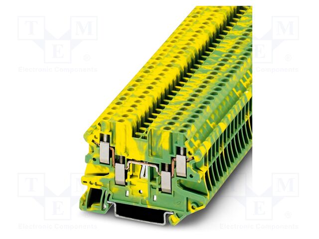 Splice terminal: rail; UT; PA; L: 46.9mm; terminals: 4; W: 5.2mm