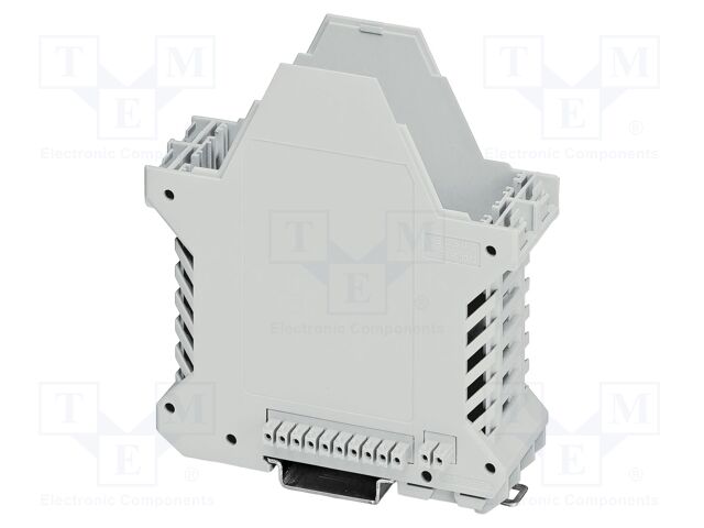 Enclosure base; with FE contact,with terminals; grey; UL94V-0