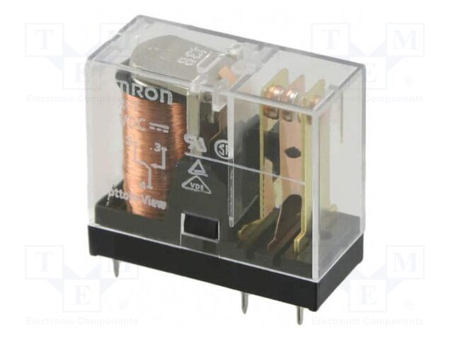 Relay: electromagnetic; SPDT; Ucoil: 6VDC; Icontacts max: 10A; PCB