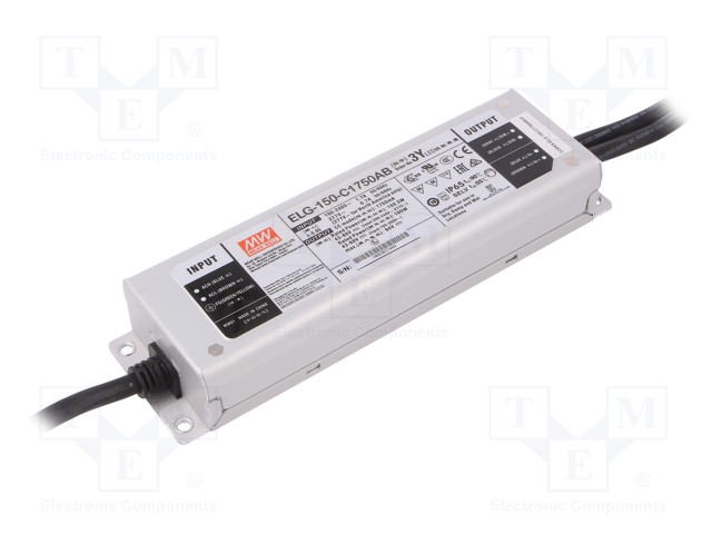 Power supply: switched-mode; LED; 150.5W; 43÷86VDC; 875÷1750mA