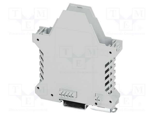 Enclosure base; with FE contact,with terminals; grey; UL94V-0