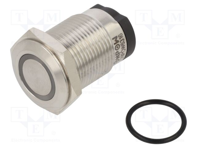 Switch: vandal resistant; Pos: 2; SPST; 10A/24VDC; IP65; OFF-ON
