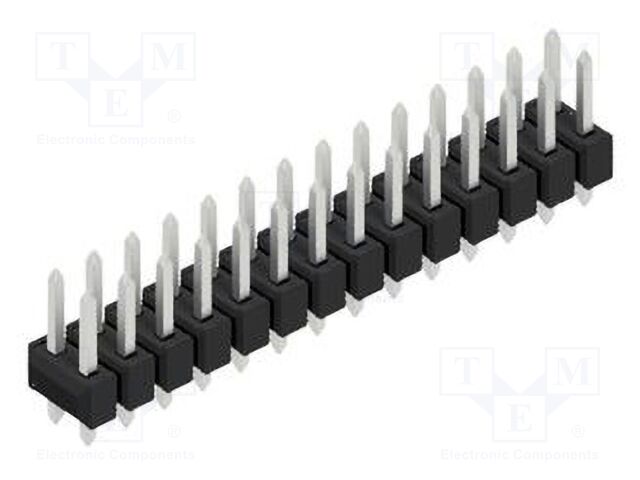 Connector: pin strips; pin header; male; PIN: 28; 2.54mm; THT; 2x14
