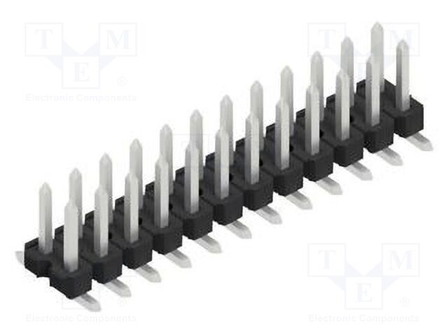 Connector: pin strips; pin header; male; PIN: 24; 2.54mm; SMT; 2x12