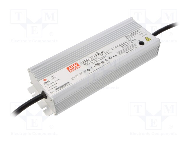 Power supply: switched-mode; LED; 320W; 152.4÷304.8VDC; IP65; 2kg