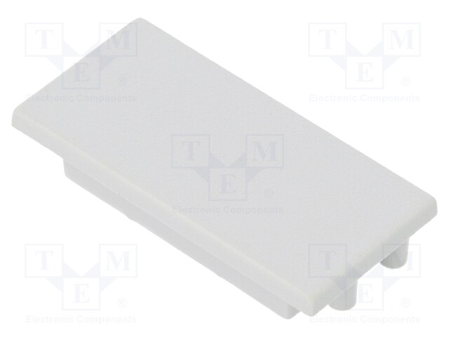 Cap for LED profiles; grey; ABS; Application: VARIO30-04