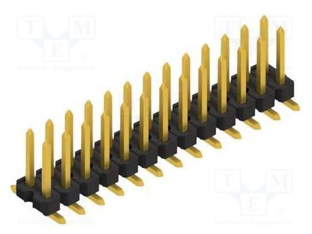 Connector: pin strips; pin header; male; PIN: 26; 2.54mm; SMT; 2x13