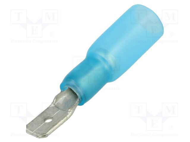 Terminal: flat; 4.8mm; 0.8mm; male; 1.5÷2.5mm2; crimped; for cable