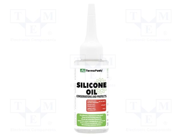 Oil; colourless; silicone; liquid; plastic container; 50ml