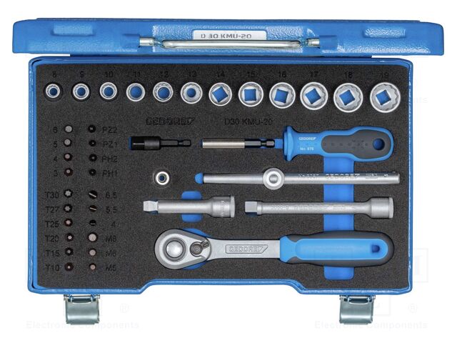 Wrench-set; rattle,socket spanner; 3/8"; 40pcs.