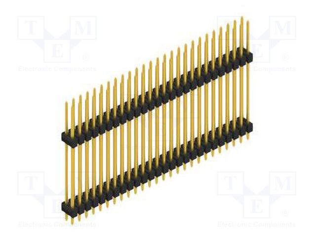 Connector: pin strips; pin header; male; PIN: 52; 2.54mm; THT; 2x26