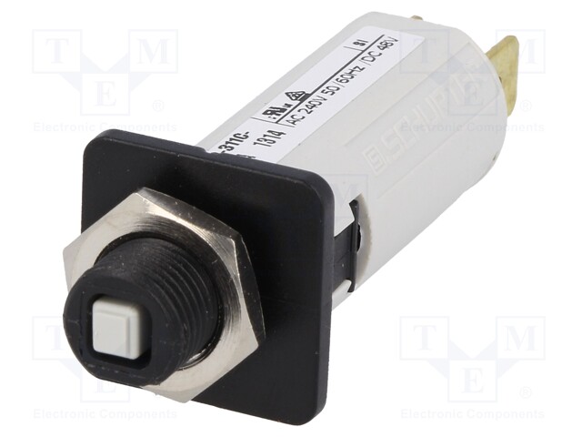 Circuit breaker; 240VAC; 48VDC; 12A; SPST; Poles: 1; screw,on panel