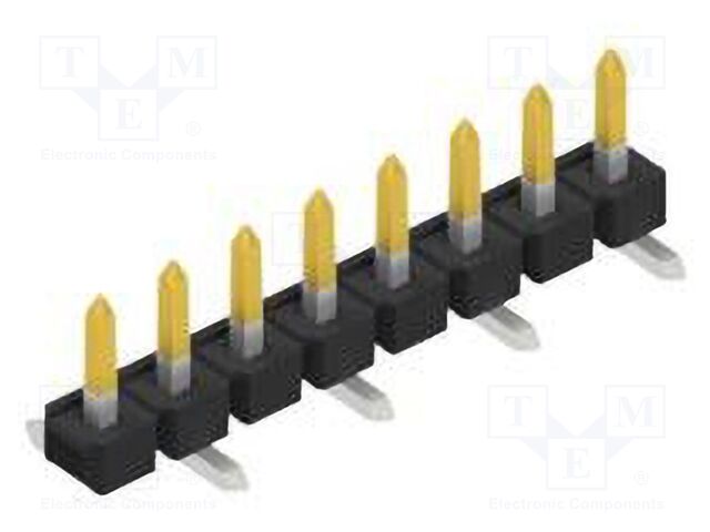 Connector: pin strips; pin header; male; PIN: 8; 2.54mm; SMT; 1x8