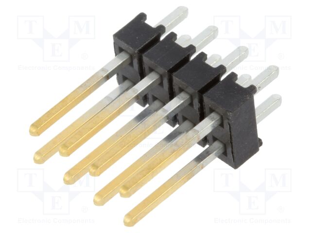 Connector: pin strips; pin header; male; PIN: 8; straight; 2.54mm