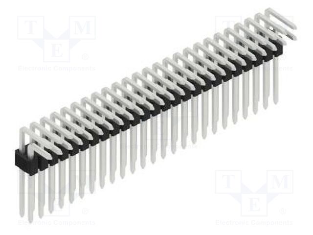 Connector: pin strips; pin header; male; PIN: 50; 1.27mm; THT; 2x25