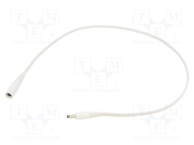 Cable; DC 3,5/1,3 plug,DC 5,5/2,1 socket; straight; 0.5mm2; 0.5m