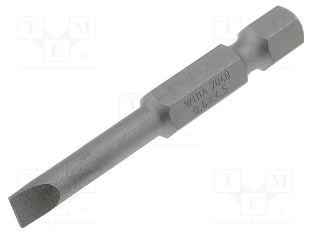 Screwdriver bit; slot; 5,5x1,0mm; Overall len: 50mm