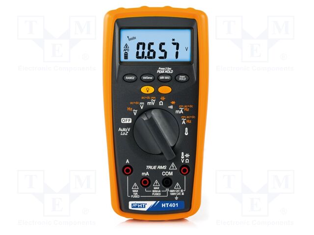 Digital multimeter; LCD; 4-digit; VDC accuracy: ±(0.08%+2digit)
