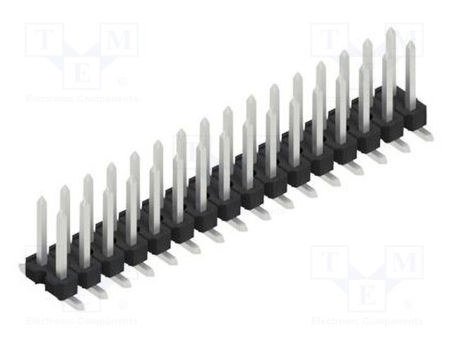 Connector: pin strips; pin header; male; PIN: 32; 2.54mm; SMT; 2x16