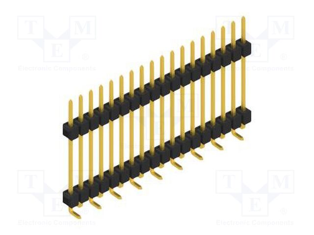 Connector: pin strips; pin header; male; PIN: 18; 2.54mm; SMT; 1x18