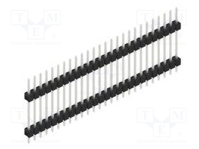 Connector: pin strips; pin header; male; PIN: 26; 2.54mm; THT; 1x26