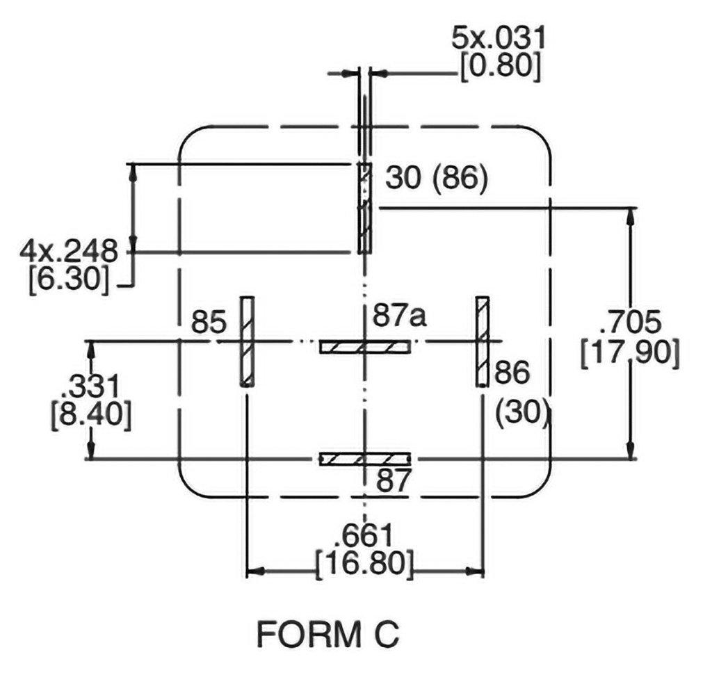 Relay: electromagnetic; SPDT; Ucoil: 12VDC; 40A; automotive; 680mW