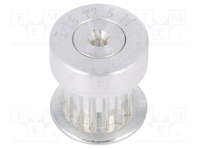 Belt pulley; T2.5; W: 4; 6mm; whell width: 16mm; Ø: 10.6mm; aluminium