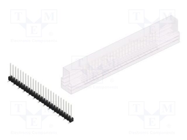 Connector: pin strips; pin header; male; PIN: 25; 2.54mm; SMT; 1x25