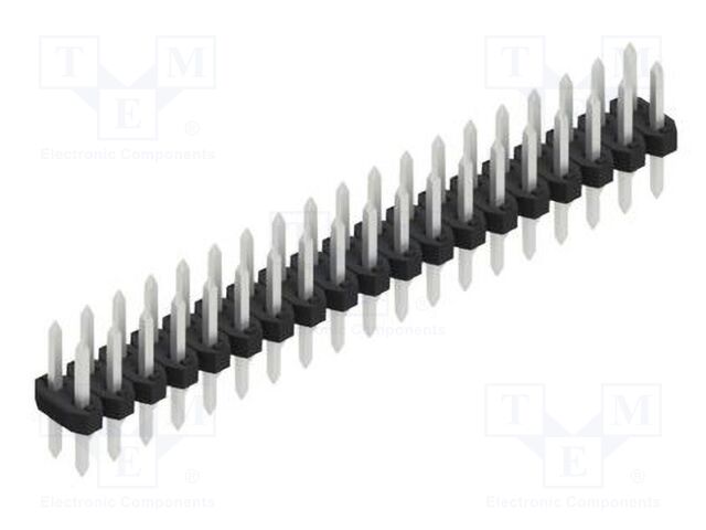 Connector: pin strips; pin header; male; PIN: 38; 2mm; THT; 2x19
