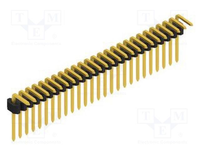 Connector: pin strips; pin header; male; PIN: 26; 1.27mm; THT; 1x26