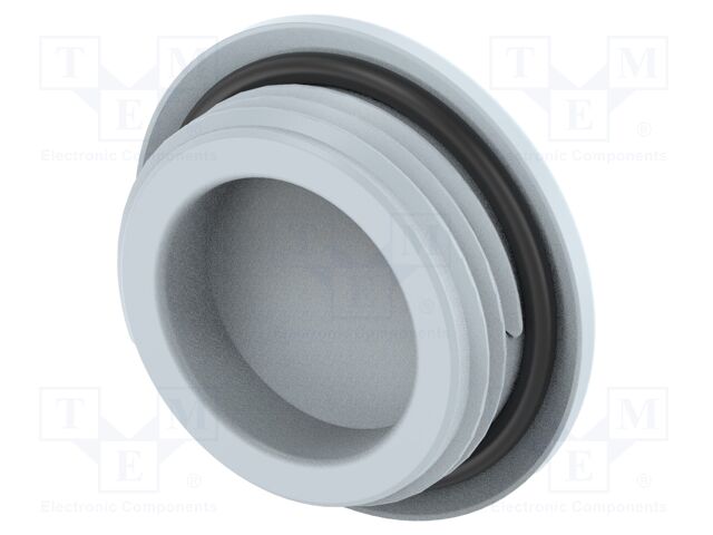 Stopper; polyamide; grey; IP68; Entrelec; Gland: PG13,5; 6mm