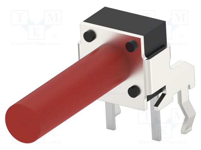 Microswitch TACT; SPST-NO; Pos: 2; 0.05A/24VDC; THT; none; 2.6N